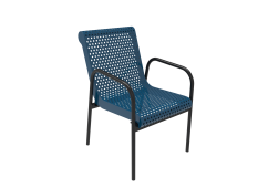 Perforated Steel Stacking Chair